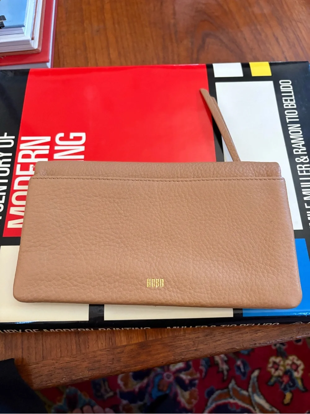 Hobo Leather Lumens Continental Wallet - Sandstorm Like New